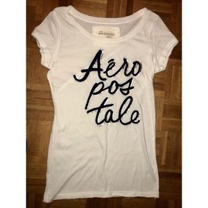 Aeropostale white fitted T-shirt